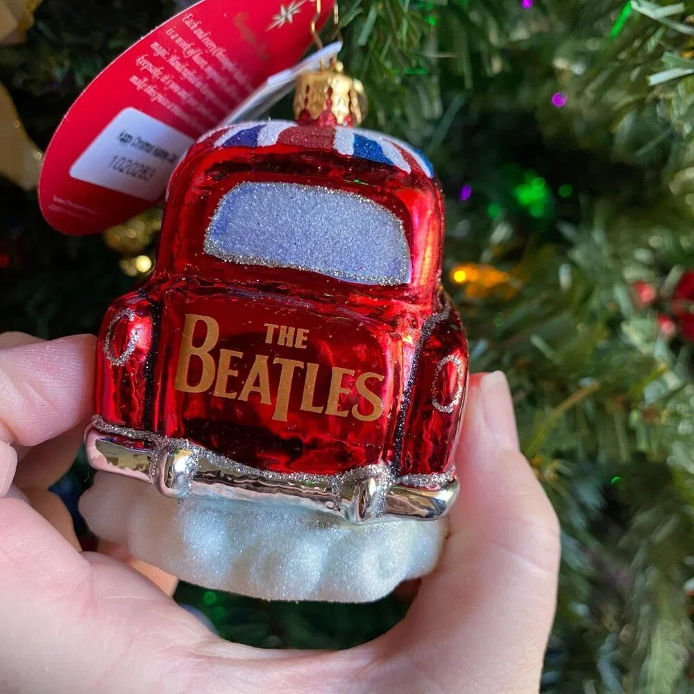Christopher Radko The Beatles Happy Christmas Hackney Cab ornament‎ NEW